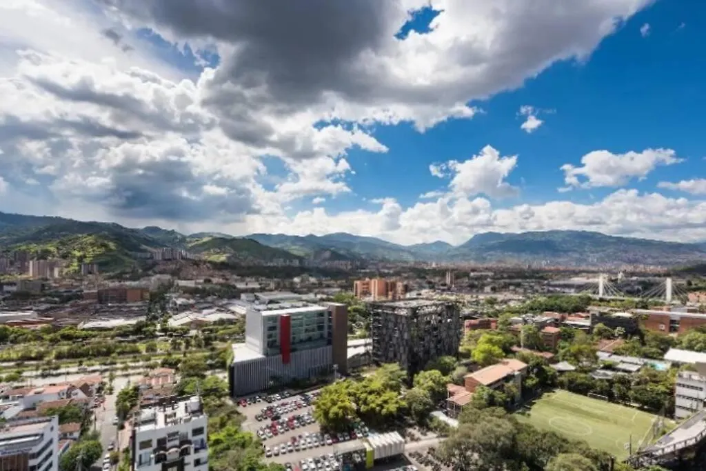 Modern Studio, Poblado, Coworking, A/C, Gym 1411 Apartman Medellín